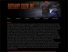 Tablet Screenshot of defiantcrewmc.com